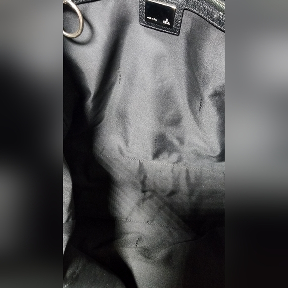 Fendi Nylon & leather black on black shoulder tote. Minor signs of use. - Picture 7 of 16